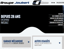 Tablet Screenshot of garagesylvainjoubert.com